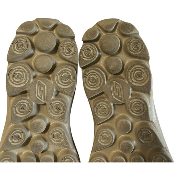 Skechers Go Walk Suede Faux Fru Boots Red Slip On Ankle Bootie Womens Size 7 - Picture 14 of 15